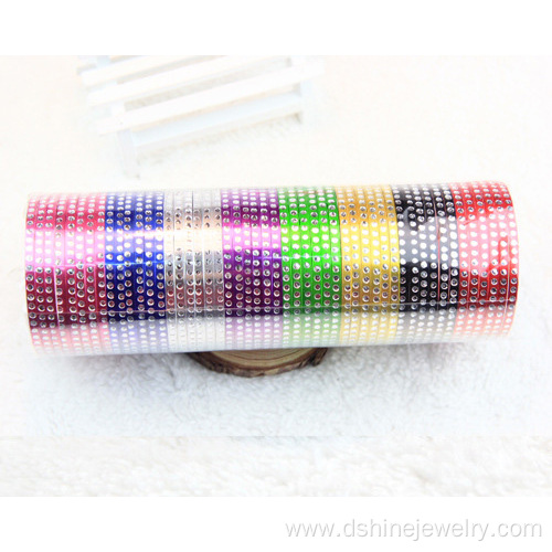 Colorful Metal Bangle Thin Aluminum Bracelet Bangles